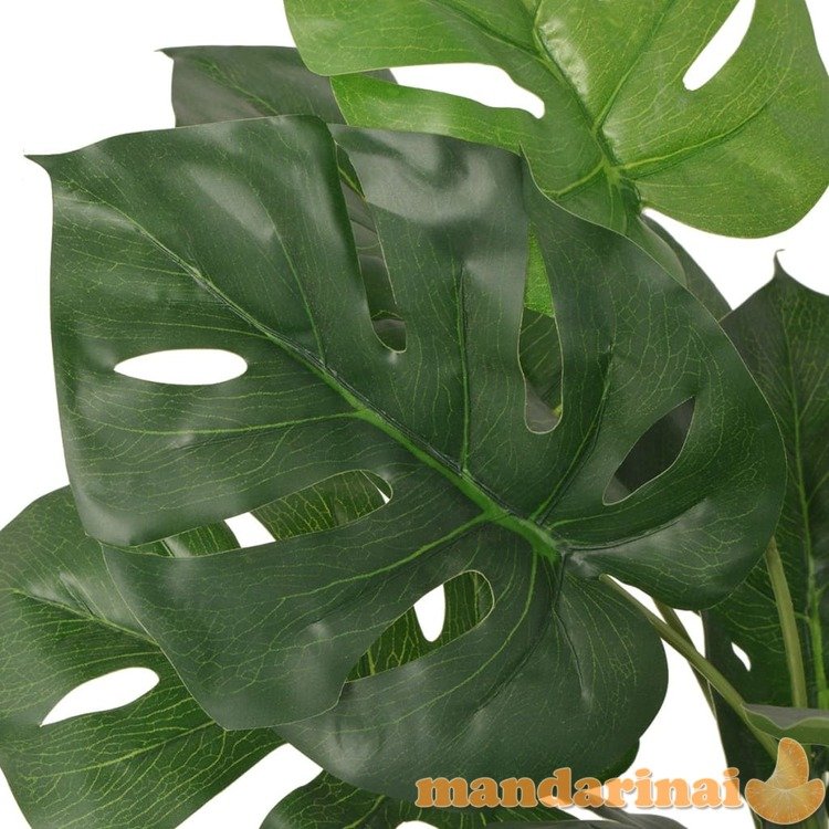 Dirbtinis monstera augalas su vazonu, 45 cm, žalias
