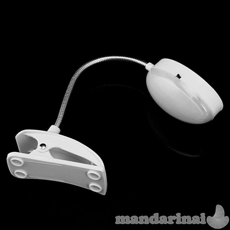 Lengvai pritvirtinama skaitymo lemputė