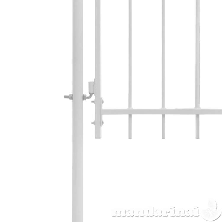 Sodo vartai, balti, 1x1,75m, plienas
