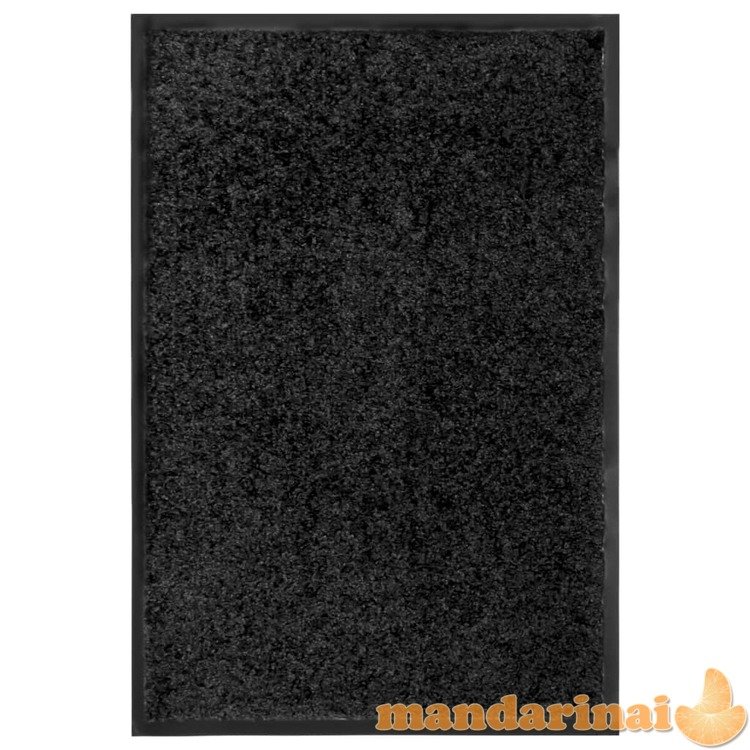 Durų kilimėlis, juodos spalvos, 40x60cm, plaunamas