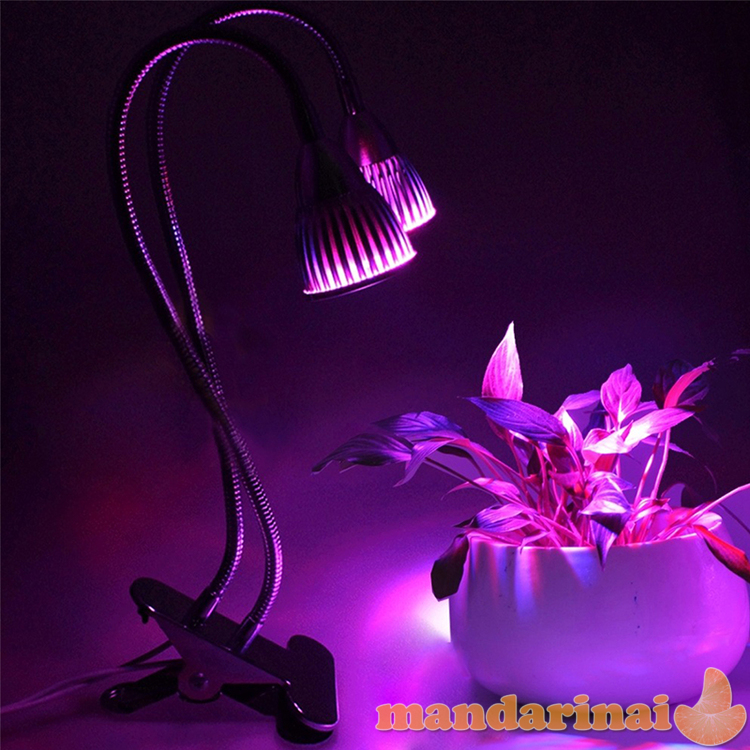 Pilno spektro 2x30W lempa augalų auginimui su tvirtinimu