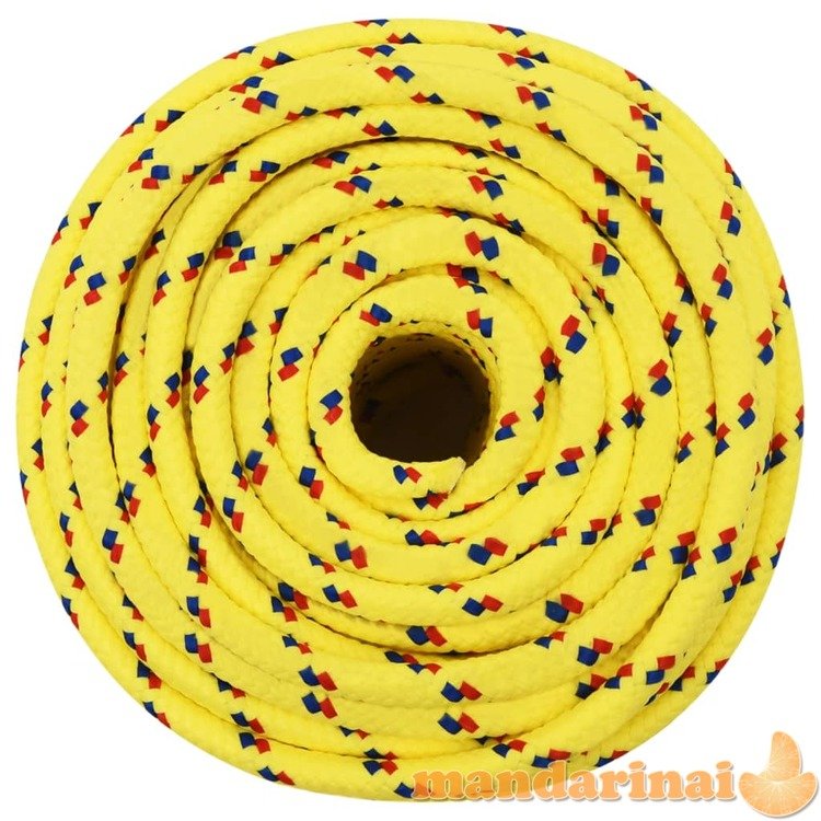 Valties virvė, geltonos spalvos, 14mm, 25m, polipropilenas