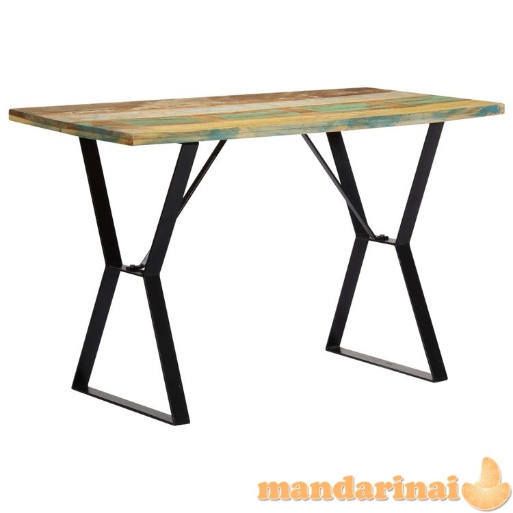 Valgomojo stalas, 120x60x76 cm, perdirbtos medienos masyvas