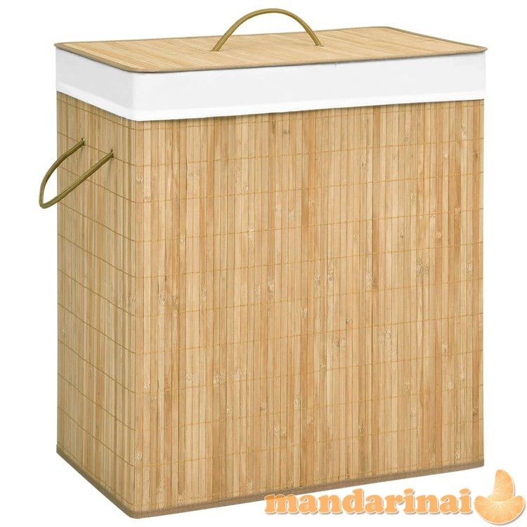 Skalbinių krepšys, bambukas, 100l