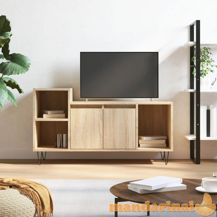 Televizoriaus spintelė, ąžuolo, 100x35x55cm, apdirbta mediena