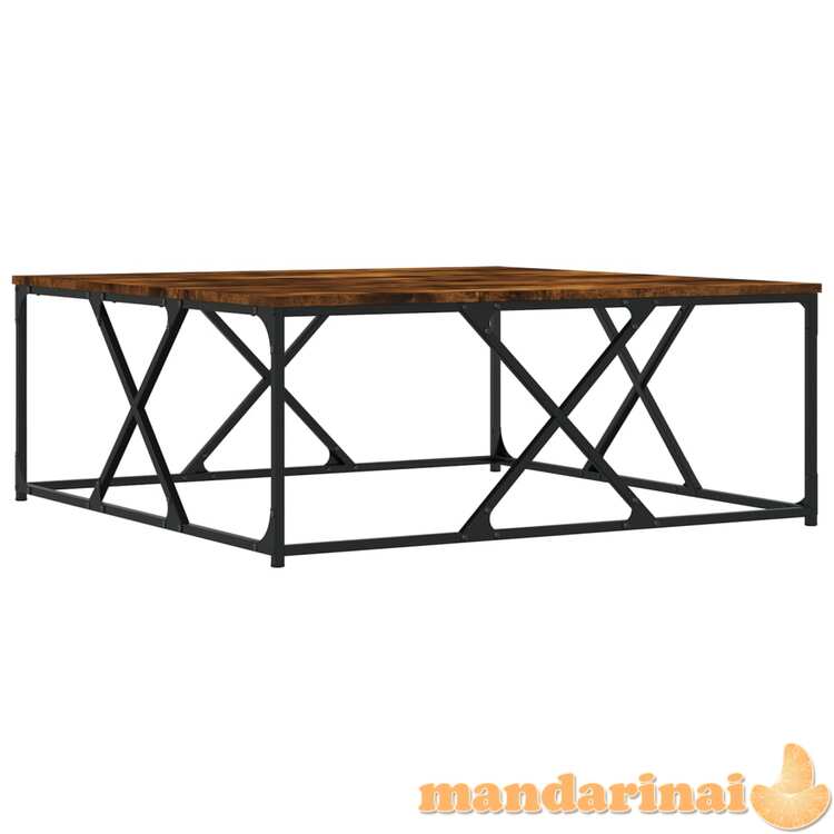 Kavos staliukas, dūminio ąžuolo, 100x100x40cm, apdirbta mediena