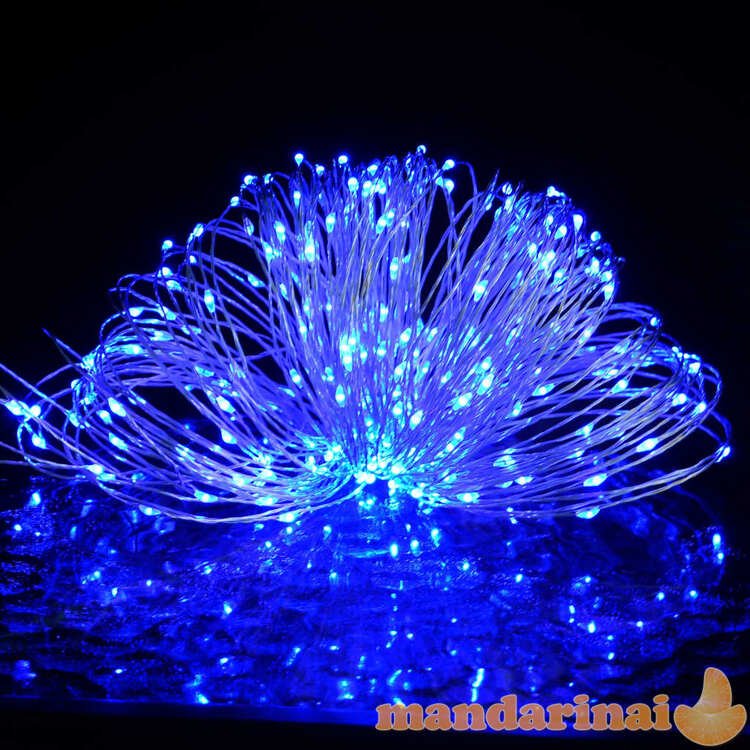 150 led lempučių girlianda, mėlyna, 15m