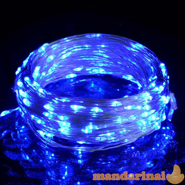 150 led lempučių girlianda, mėlyna, 15m