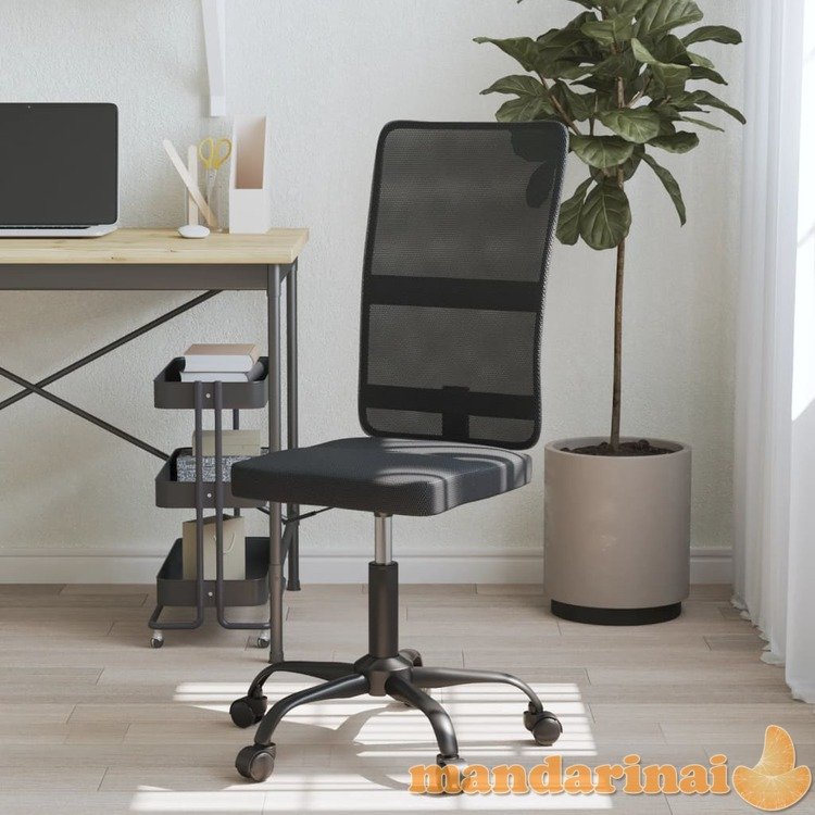 Biuro kėdė, juodos spalvos, tinklinis audinys