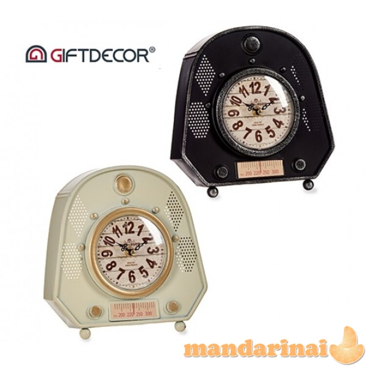 Laikrodis stalinis met. 23*21*7cm RADIO