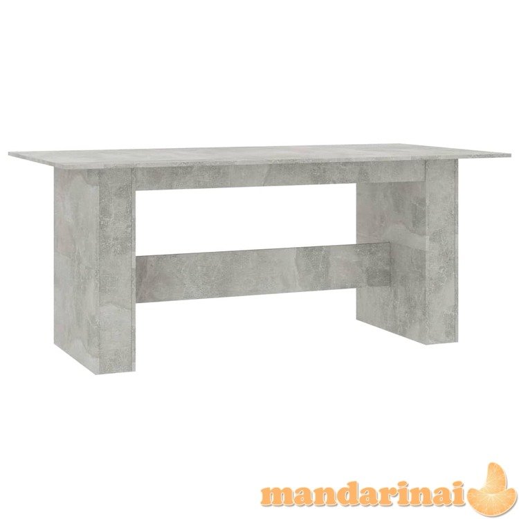 Valgomojo stalas, betono pilkos spalvos, 180x90x76cm, mdp