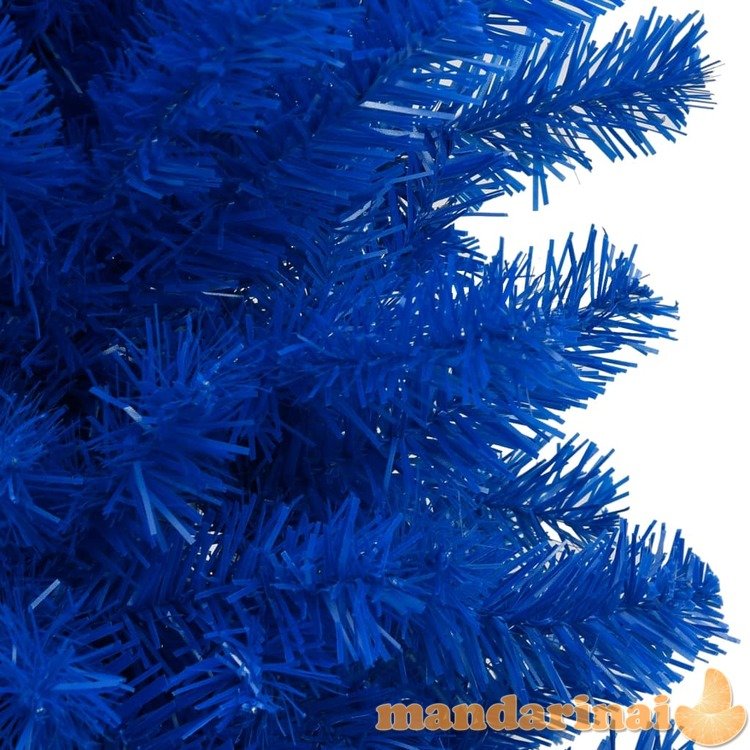 Dirbtinė kalėdų eglutė su žaisliukais, mėlyna, 240cm, pvc