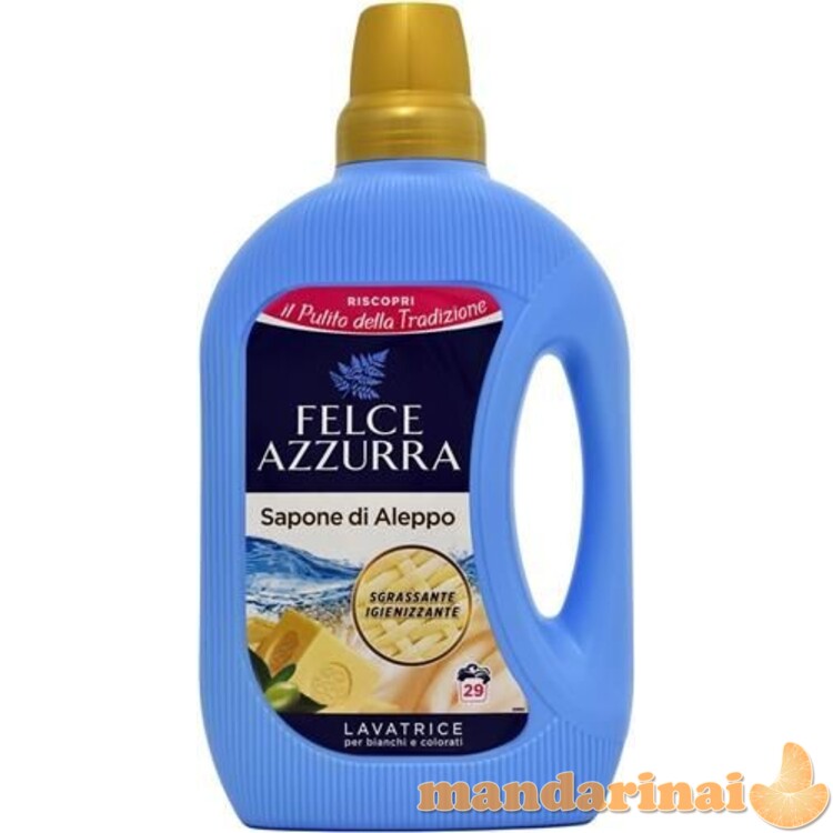 „Azurra Felce“ skalbimo skystis 1.595L „Aleppo“ muilas 32p