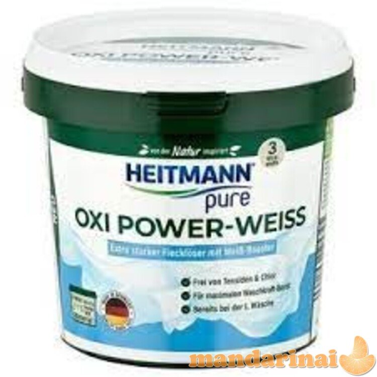 „Heitmann Pure Oxi Power Turkin 500G White“ valiklis