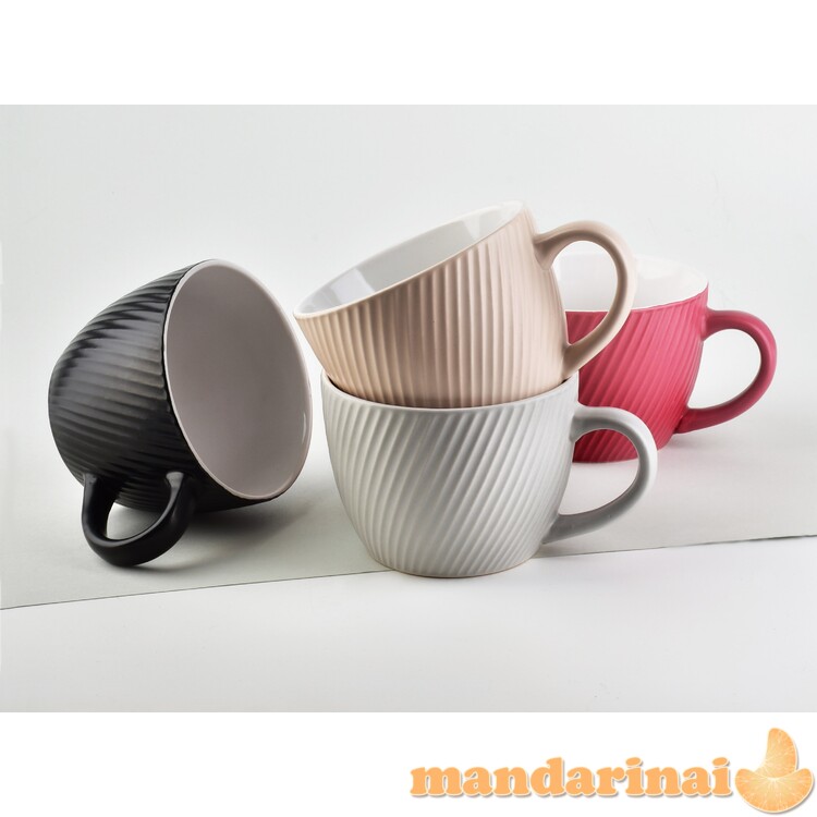 „Sally Lines Grey Kubek 480ml 11x14.5xh8cm“ puodelis 1