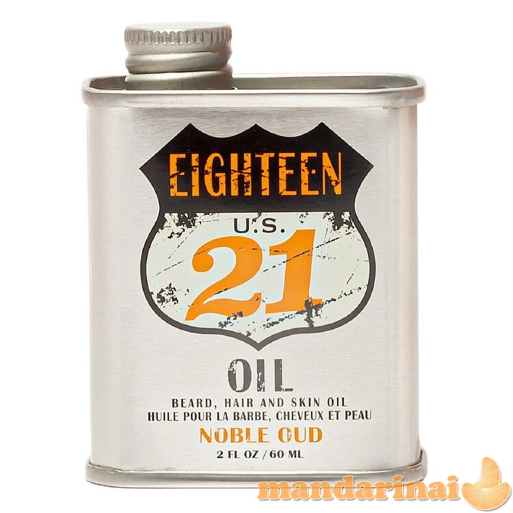 Aliejus barzdai, plaukams ir odai Noble Oud, 60 ml 