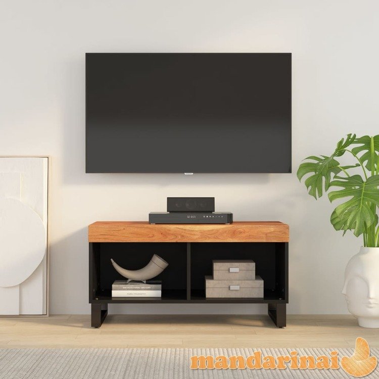 Televizoriaus spintelė, 85x33x43,5cm, akacijos medienos masyvas