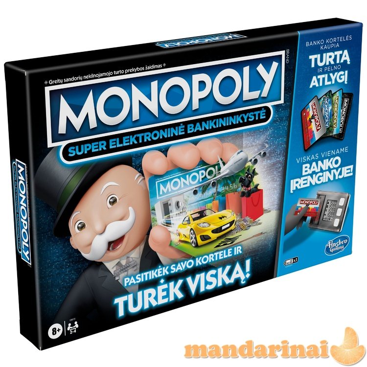 MONOPOLY Žaidimas „Monopolis: super elektroninė bankininkystė“, LT