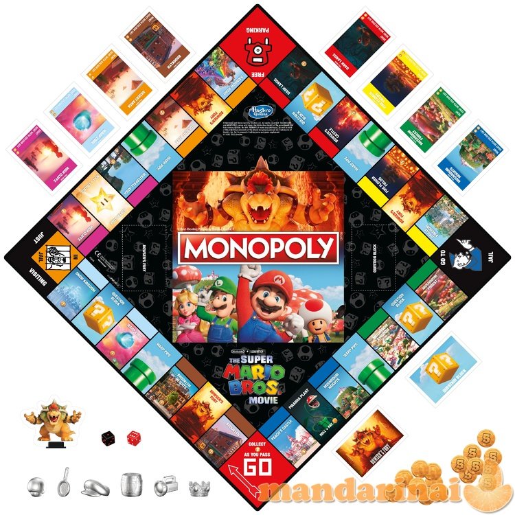 MONOPOLY Žaidimas „Monopolis: Super Mario“ (Anglų kalba)