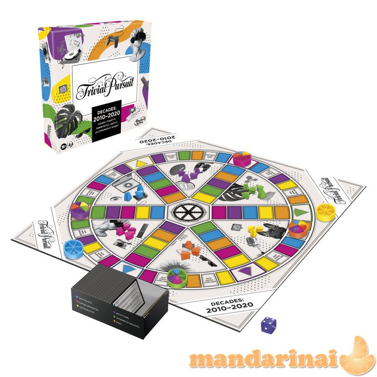 TRIVIAL PURSUIT Board games Decades 2010 to 2020 (in Finnish lang.)
