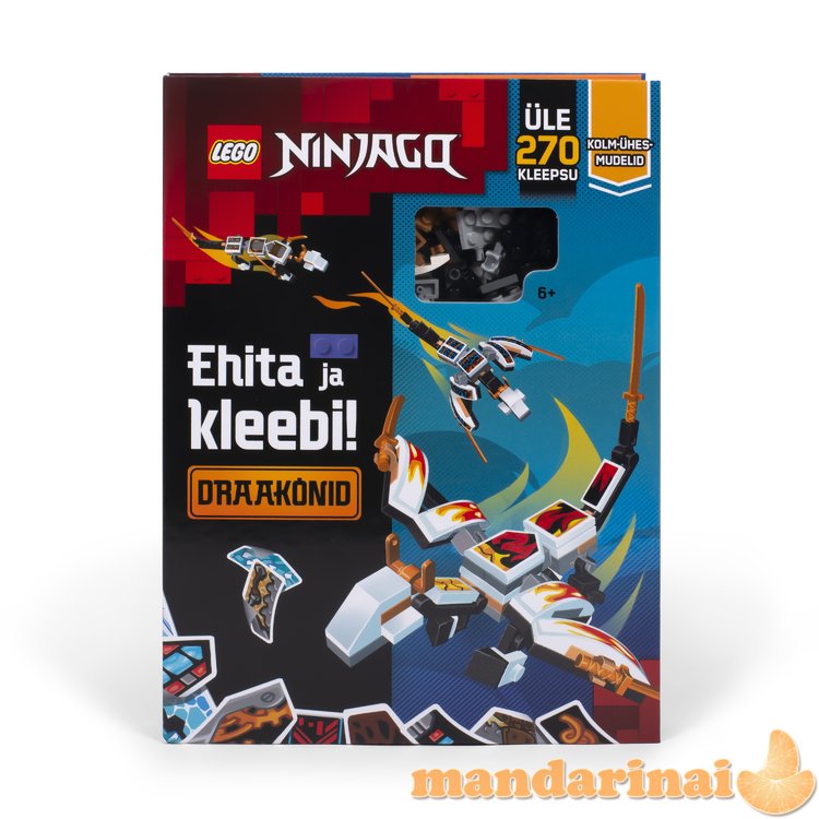 LEGO NINJAGO Activity Book  Build and Stick: Dragons  (In Estonian lang.)