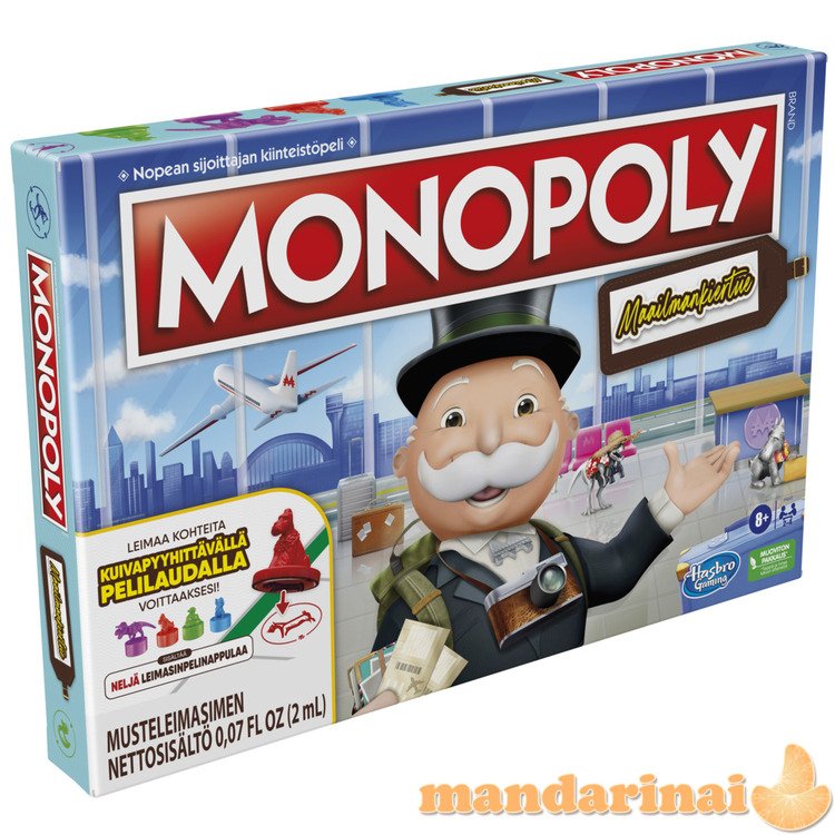 MONOPOLY Board game World Tour (In Finnish lang.)