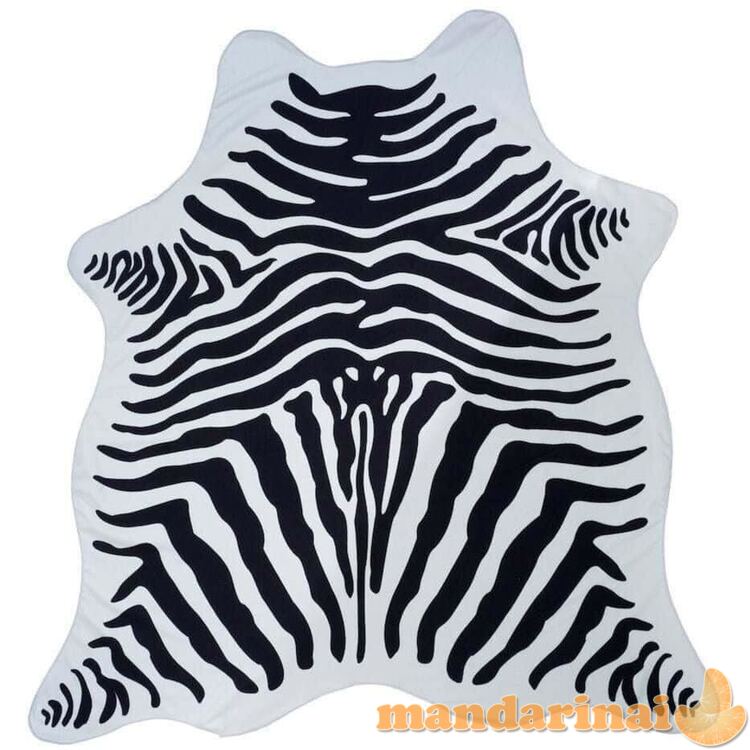 Zebra Black vonios rankšluostis - baltai juodas