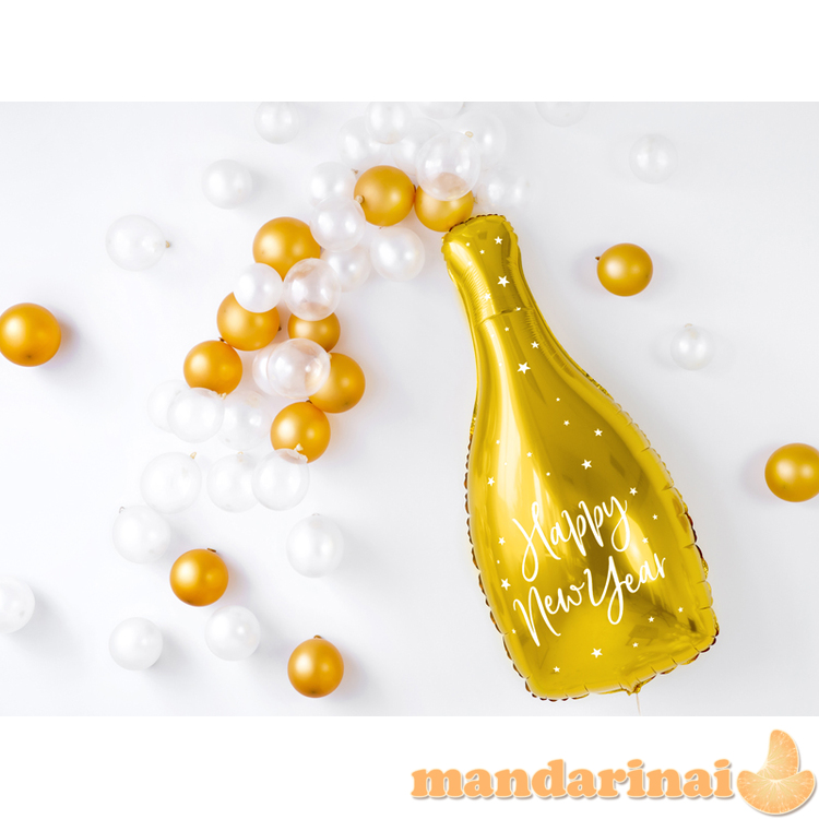 Foil balloon Bottle - Happy New Year, 32x82cm, gold 2