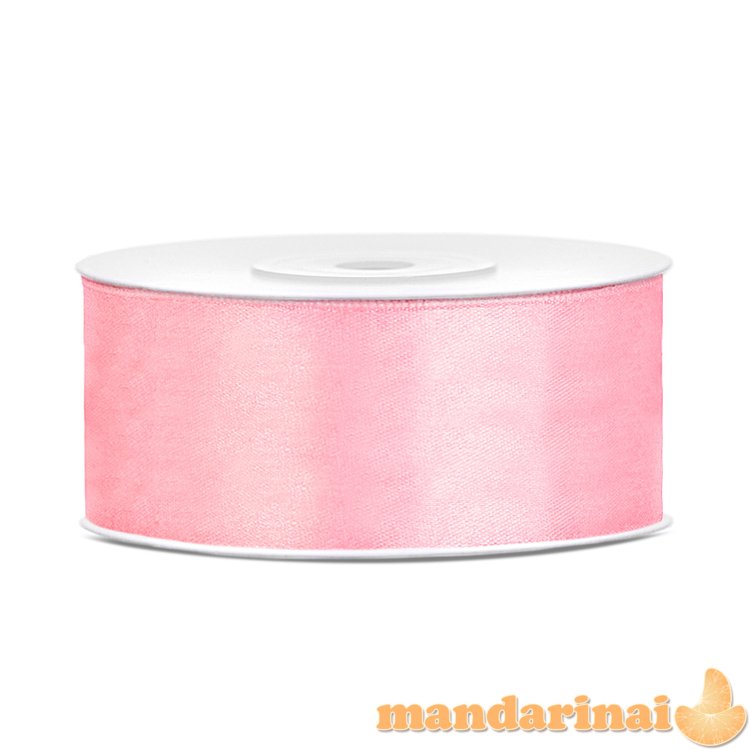 Satin Ribbon, light pink, 25mm/25m (1 pc. / 25 lm)