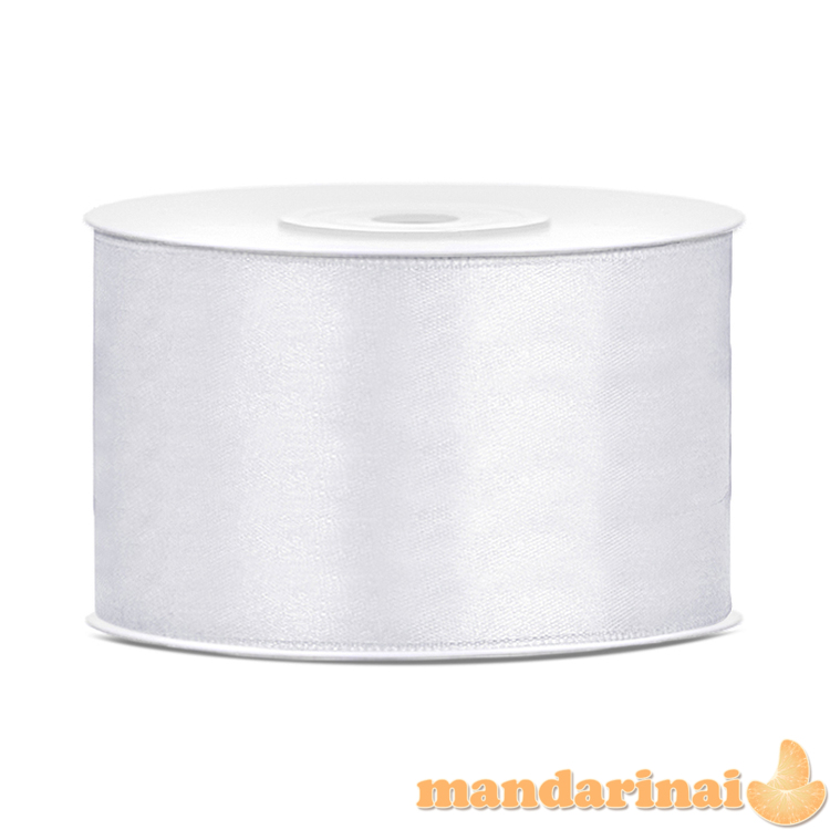 Satin Ribbon, white, 38mm/25m (1 pc. / 25 lm)
