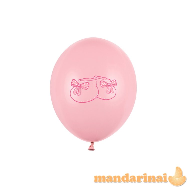 Balloons 30cm, Bootee, Pastel Baby Pink (1 pkt / 50 pc.)