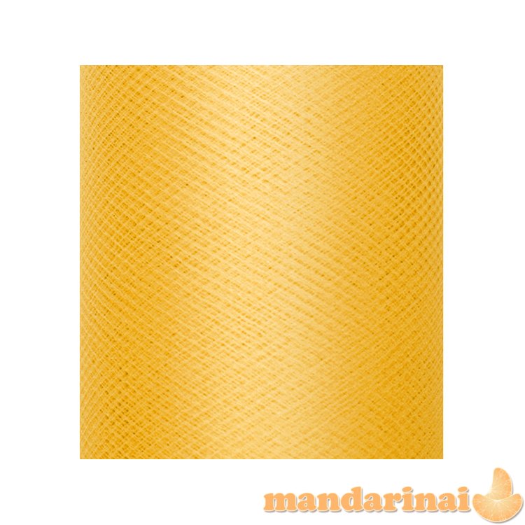 Tulle Plain, Stiff, yellow, 0.3 x 50m (1 pc. / 50 lm)