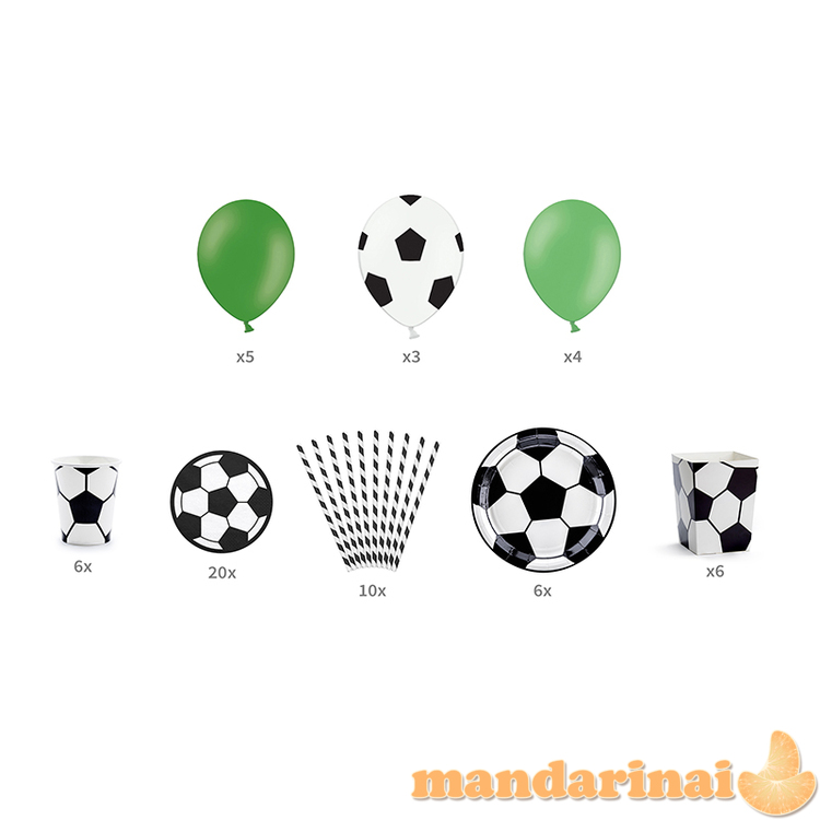 Party decorations set - Football, mix (1 pkt / 60 pc.) 7