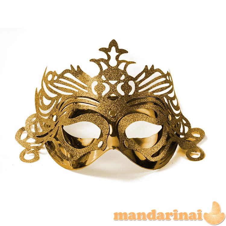 Party Mask with ornament, gold