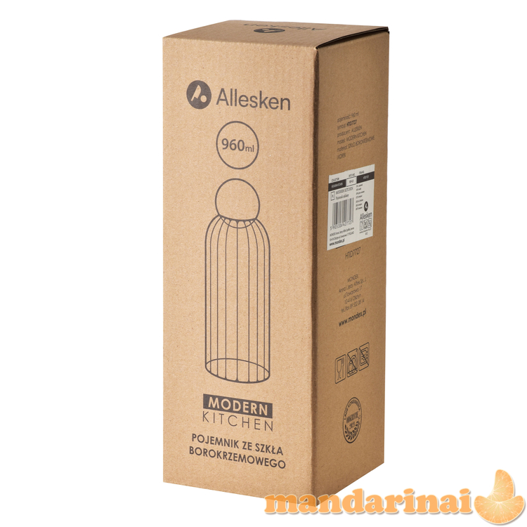 Stiklinė talpykla 1000ml 2