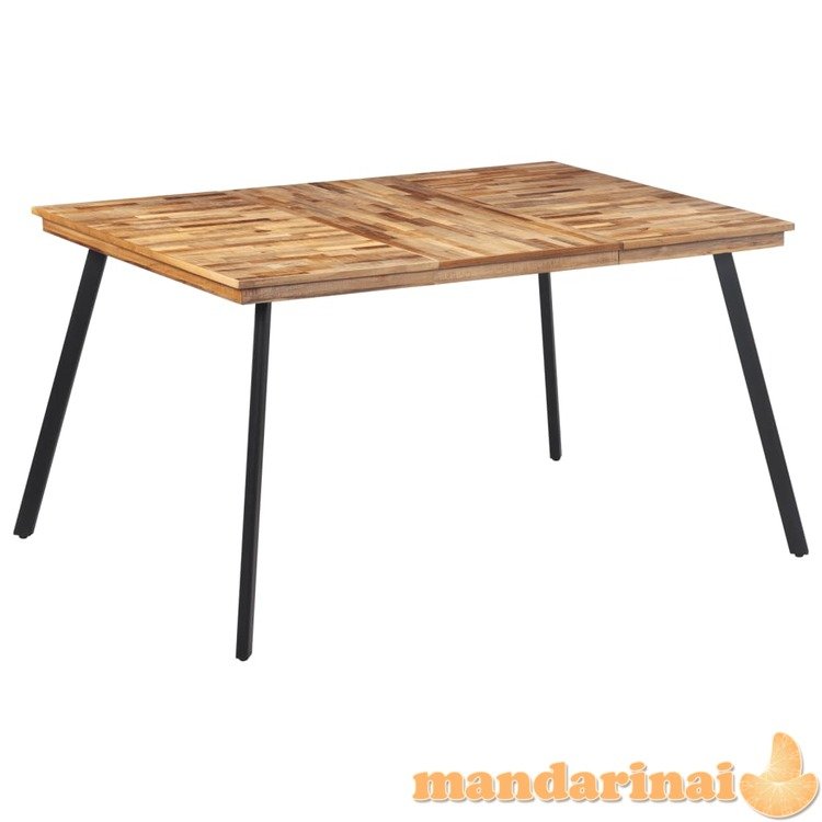 Valgomojo stalas, 148x97x76cm, tikmedžio medienos masyvas