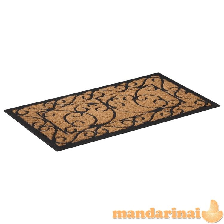 Durų kilimėlis, 45x75cm, guma ir kokoso pluoštas, stačiakampis