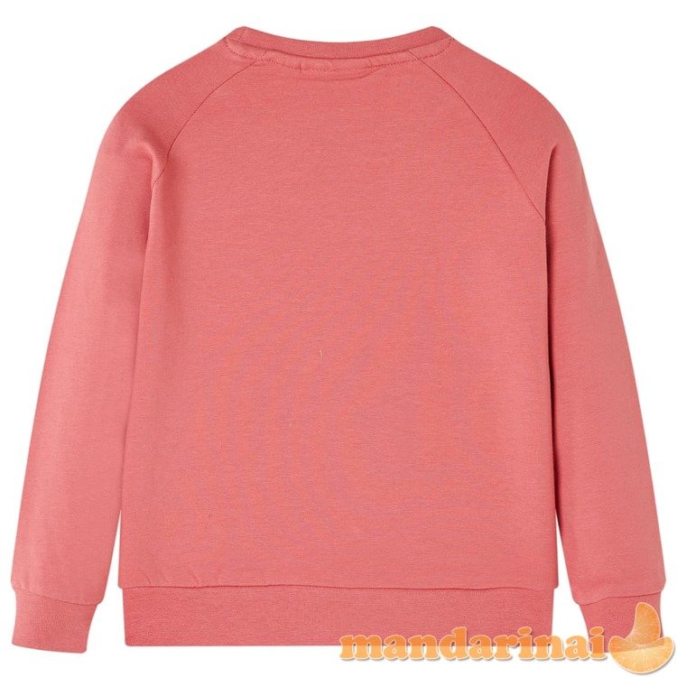 Vaikiškas sportinis megztinis, sendintos rožinės spalvos, 104 dydžio