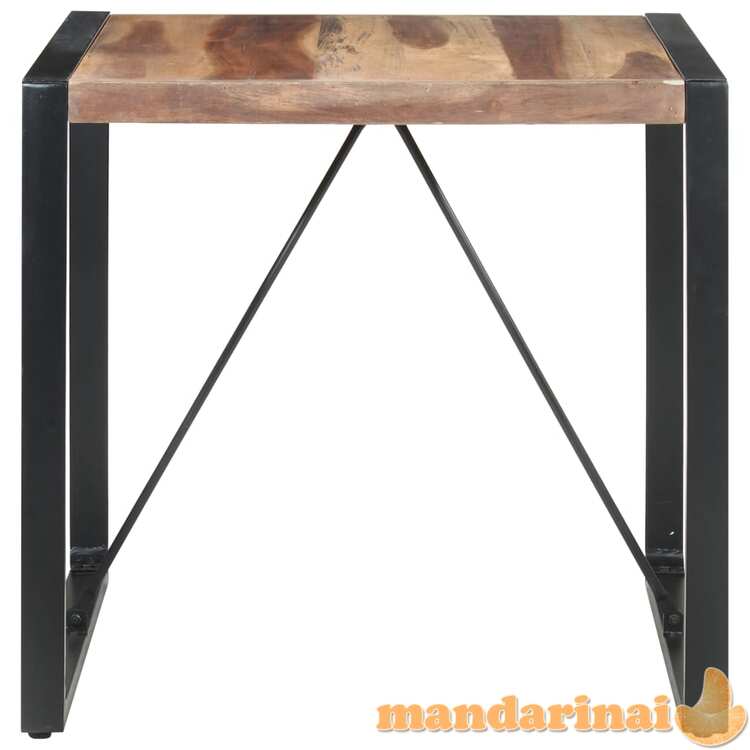 Valgomojo stalas, 80x80x75cm, mediena su dalbergijos apdaila
