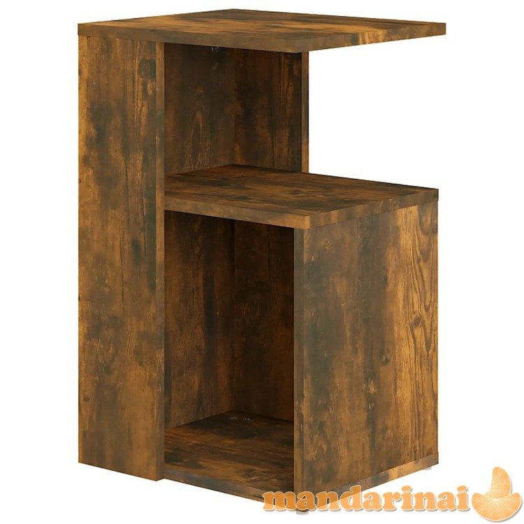 Šoninis staliukas, dūminio ąžuolo, 36x30x56cm, apdirbta mediena