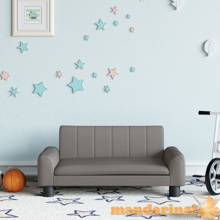 Vaikiška sofa, taupe spalvos, 70x45x30cm, audinys