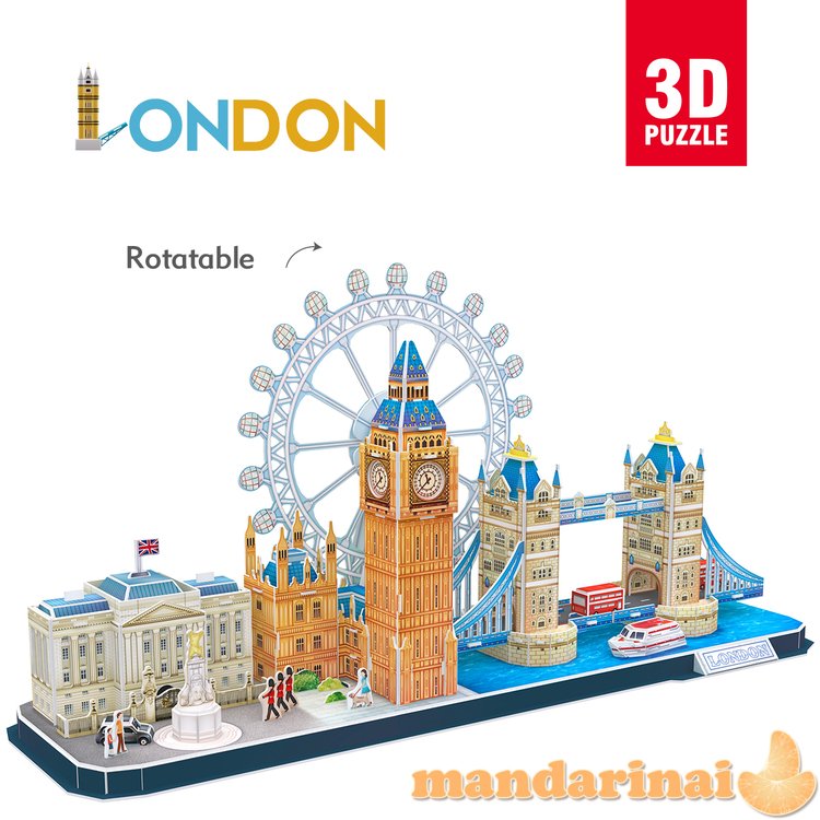 CUBICFUN 3D dėlionė „Londonas“
