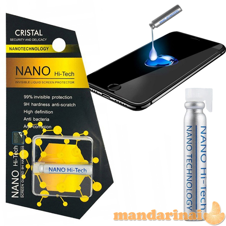 Nano kristalų danga telefonų ekranams