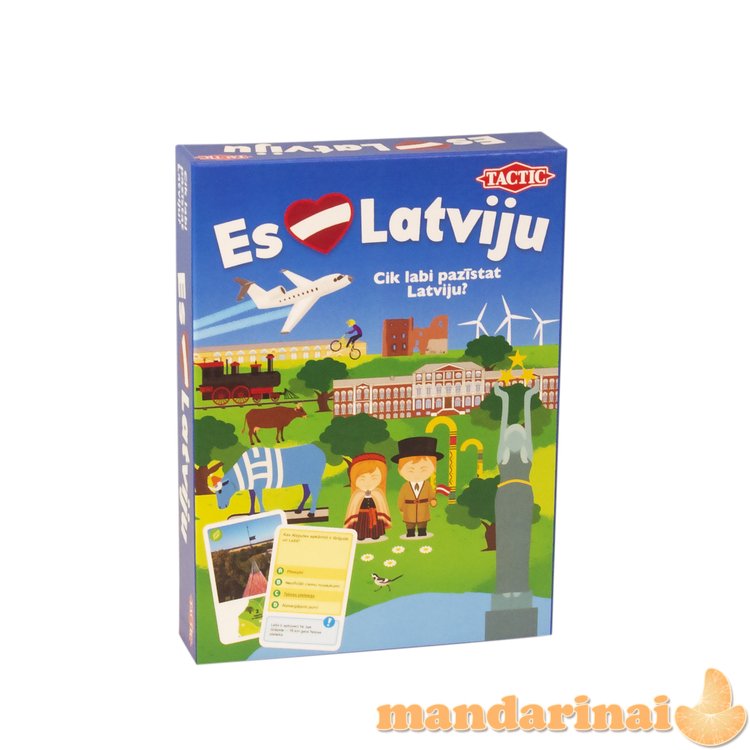 TACTIC Board game I love Latvia (In Latvian lang.)