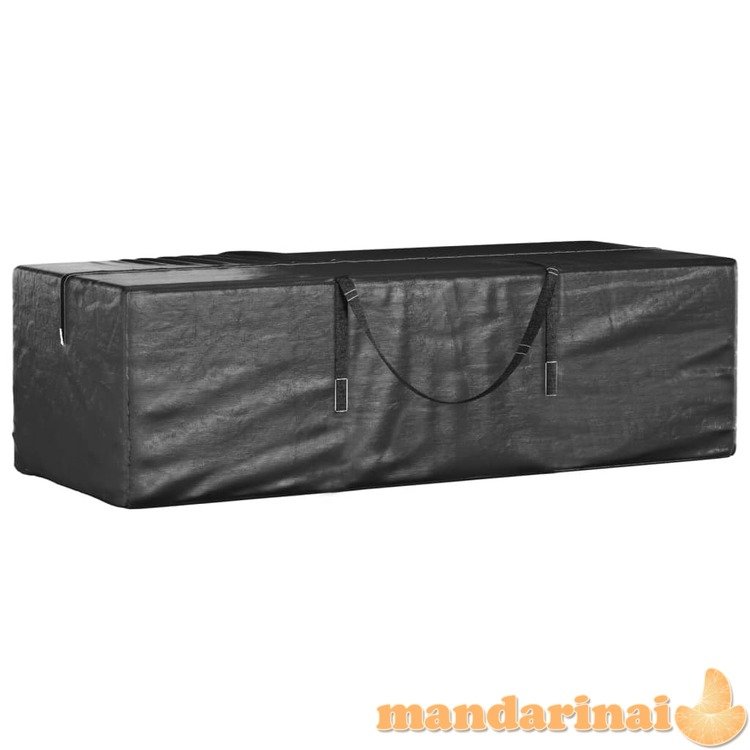 Krepšiai sodo pagalvėm, 2vnt., juodi, 135x40x55cm, polietilenas