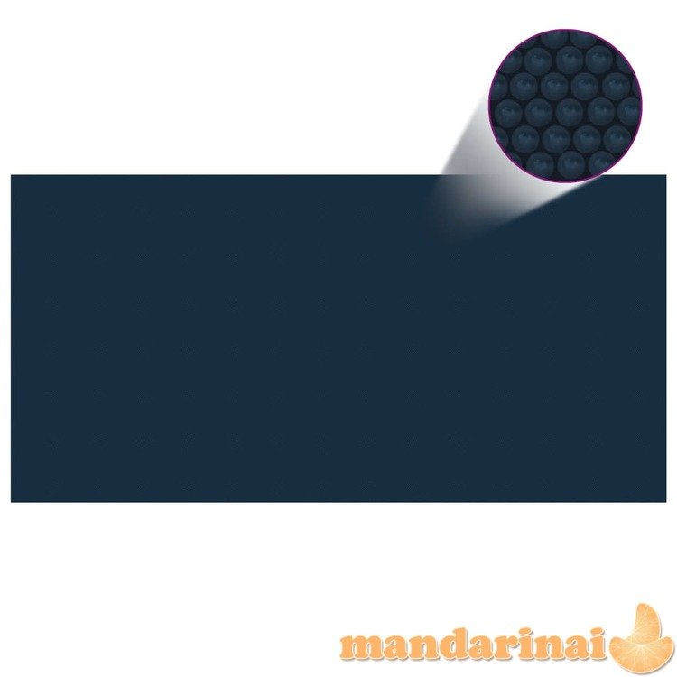 Saulę sugerianti baseino plėvelė, juoda/mėlyna, 488x244cm, pe