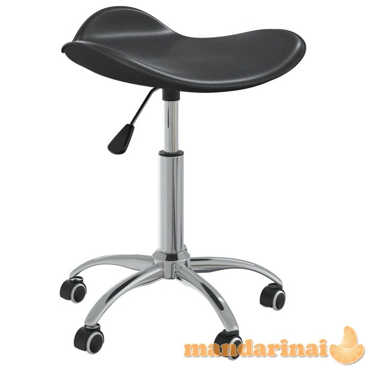 Pasukama valgomojo kėdė, juodos spalvos, dirbtinė oda (323684)