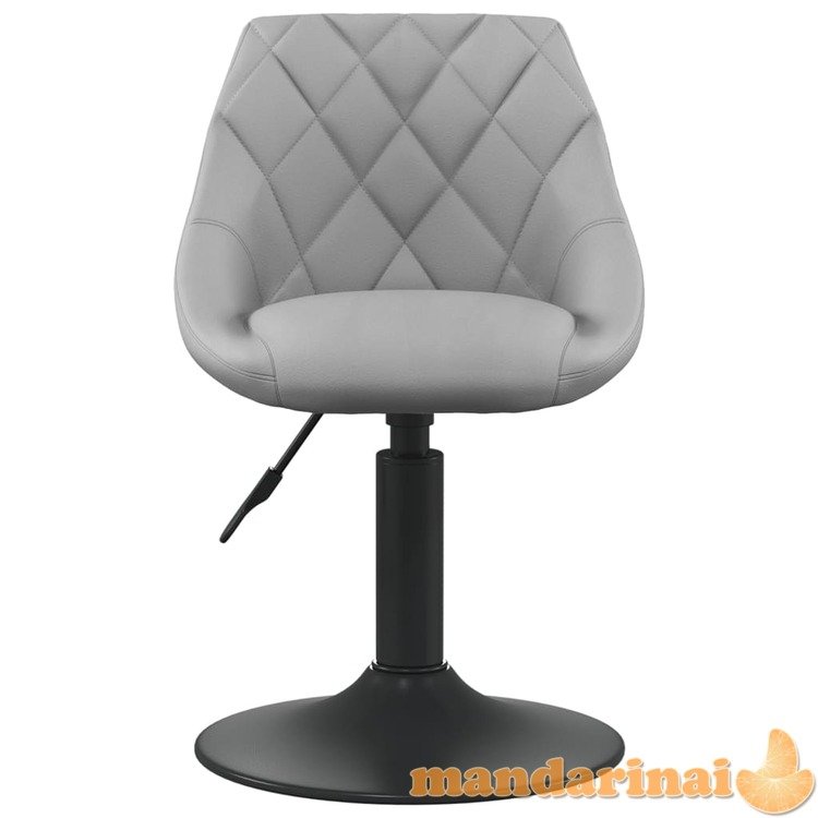 Valgomojo kėdė, šviesiai pilkos spalvos, aksomas (335316)