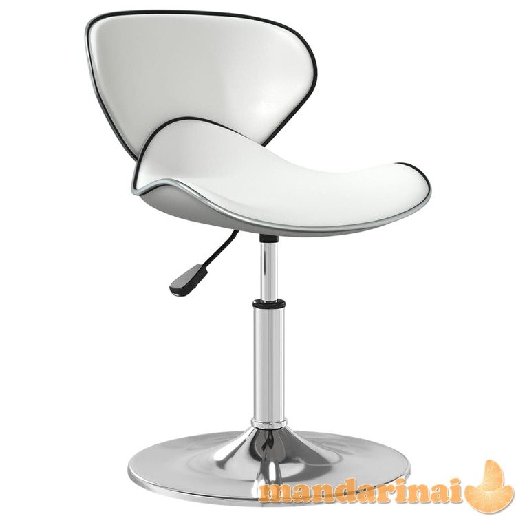 Valgomojo kėdė, baltos spalvos, dirbtinė oda (335109)