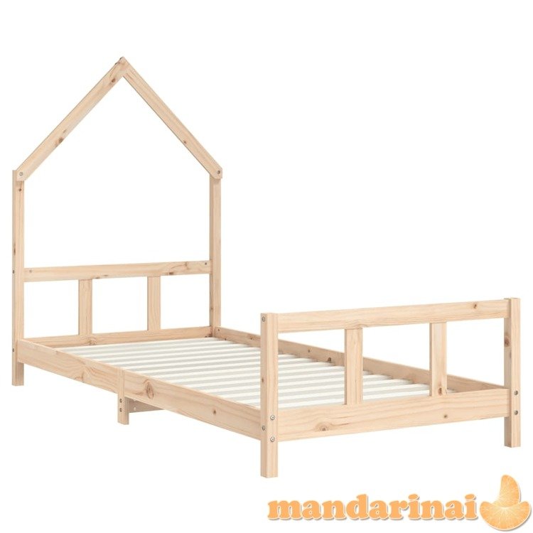 Vaikiškos lovos rėmas, 90x190cm, pušies medienos masyvas